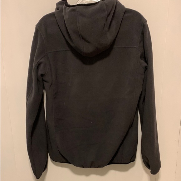 Reebok Men's Black and Gray Hooded Fleece Jacket - Picture 5 of 6